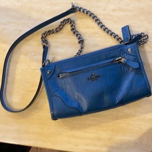 Coach wallet pouch with chain